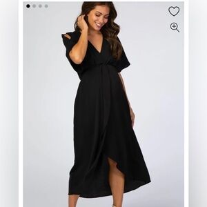 Pinkblush Black Midi Dress